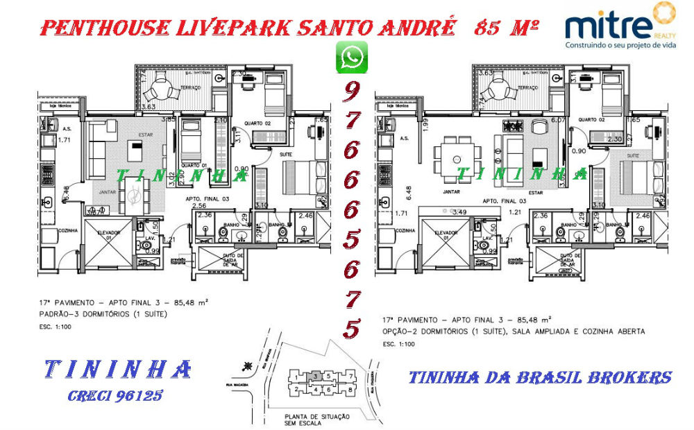 Livepark Santo André Penthouse 85m²