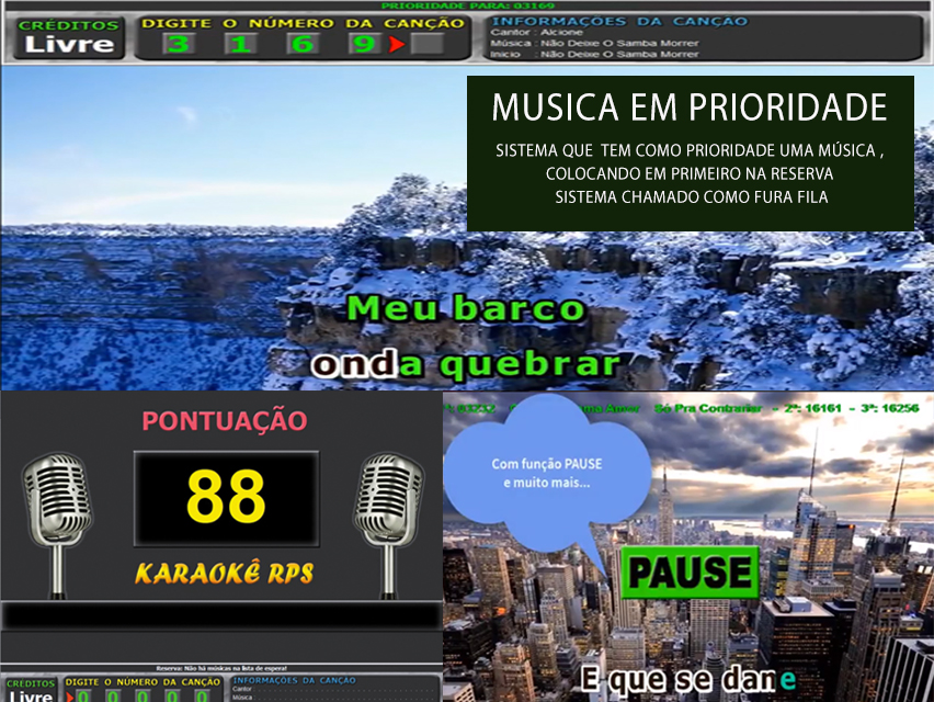 Karaoke sistema de pontuação e configuração completo