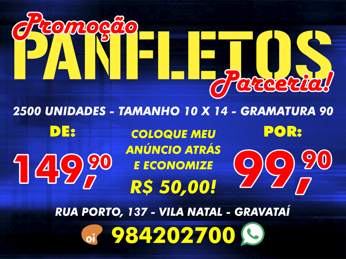 Panfletos Promoção