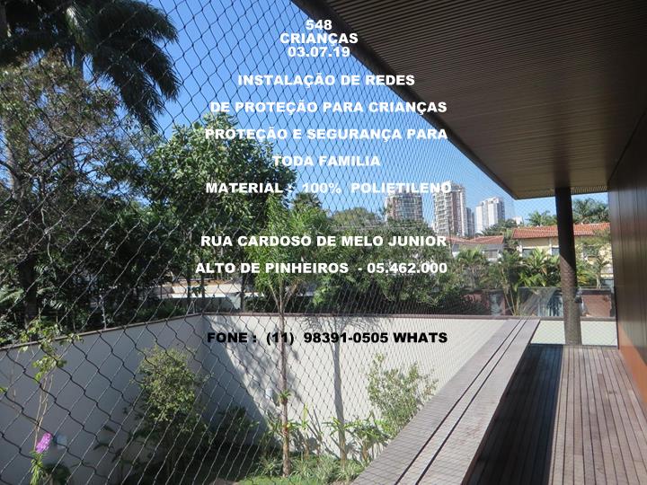 Rua Cardoso de Melo Junior, Alto de Pinheiros, cep 05.462.020,,    99