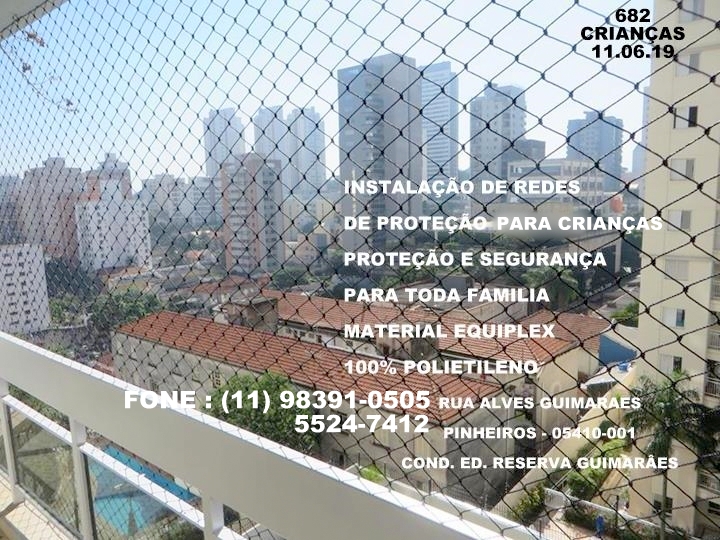 Rua Alves Guimaraes, Pinheiros, Cond. Edificio Reserva Guimaraes, cep 05410-001.
