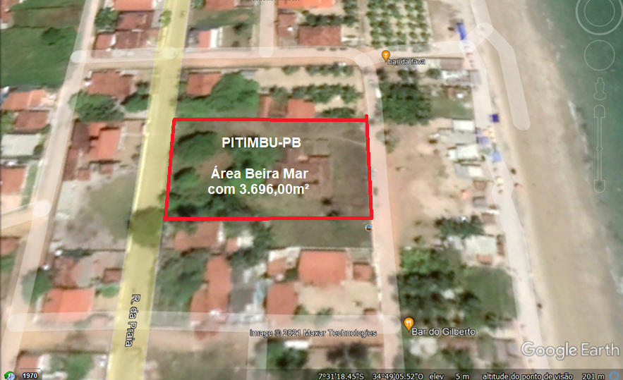 PITIMBU-PB - Área Beira com 3.696,00m² - Imagem-1