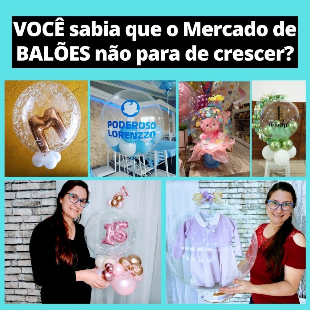 Merc de baloes nao apra de crescer - azul